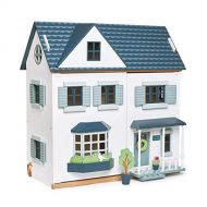 Tender Leaf Toys - Dovetail House - Large Luxury 27.36 Tall 6 Rooms Pretend Play Doll House - Encourage Creative and Imaginative Fun Play for Children 3+