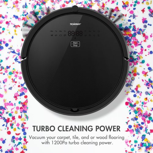  [아마존 핫딜] Tenergy Otis Robot Vacuum Cleaner, Max Power Suction Robotic Vacuum, Self-Charging, Smart Sensor, Pet Hair Filter Allergens Friendly, Remote Control Vacuum Cleans Hard Floors/Thin