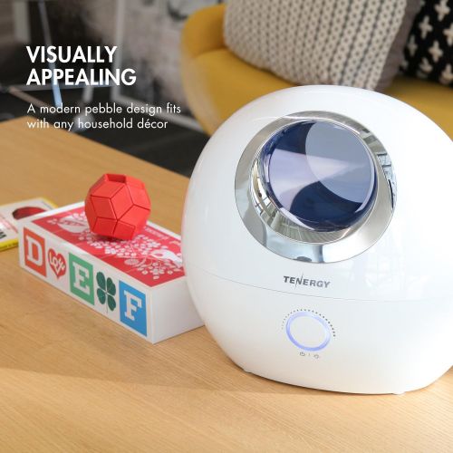  Visit the Tenergy Store Tenergy Pluvi Ultrasonic Cool Mist Humidifier with Auto Shut-Off Protections, Essential Oil Diffuser Humidifier w/LED Night Light,Quiet Air Humidifier for Bedroom/Office/Living Ro