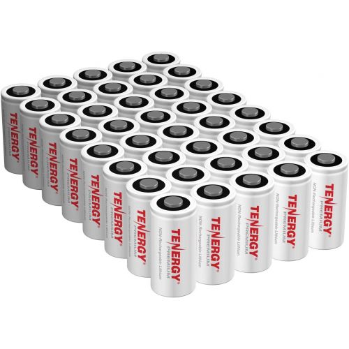  Tenergy Premium 40 Pack NonRechargeable CR123A 3V Lithium Battery, Primary Battery for Arlo Cameras, Photo Lithium Batteries, Smart Sensors, and More
