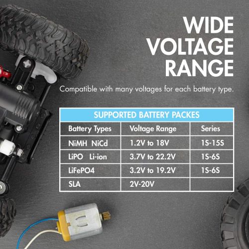  Tenergy TB6-B Balance Charger Discharger 1S-6S Digital Battery Pack Charger for NiMHNiCDLi-POLi-Fe Packs w LCD Display Hobby Battery Charger w TamiyaJSTEC3HiTecDeans Conne