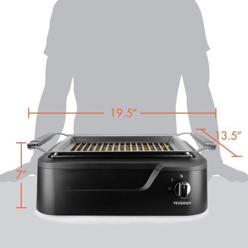  Tenergy Redigrill Smokeless Infrared Grill, Indoor Grill, Heating Electric Tabletop Grill, Non-Stick Easy to Clean BBQ Grill, for PartyHome, ETL Certified