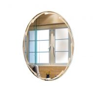 Teng Peng Bathroom Mirror- Wall-Mounted Vanity Mirror-Elliptical Frameless wash Table Mirror-Vanity Mirror Decorative Wall Mirror for Bedroom/Bathroom/Hotel Home Mirror (Size : 50x