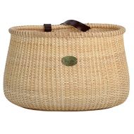 Teng Tian Bicycle Basket Cane Woven Copper Leather Straps and Buckle with Basket Rattan Baskets for Wall Rattan Baskets for organizing