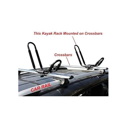  4 Racks Kayak Carrier Canoe Roof Top Mounted Rack with One Year Warranty