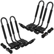 Tengchang 2 Pairs J Bar Kayak Rooftop Racks, Kayak Carrier Boat Canoe Car SUV Top Mounted Racks