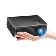 Tenker TENKER Mini Projector 80 ANSI, 2019 Video Projector with 170-inch Display, Supports 1080P Fire TV StickHDMIUSBSD CardAVVGA for TVsLaptopsGames, Black