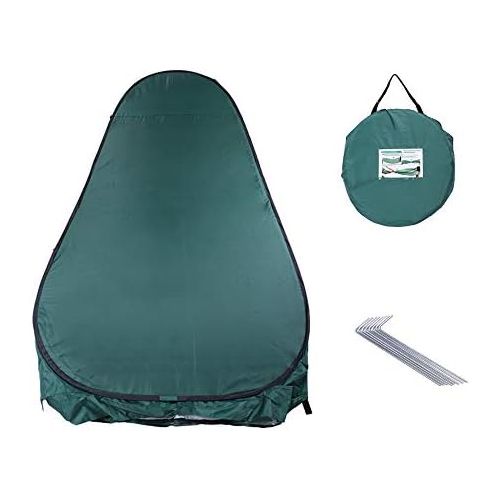  Tenozek Portable Pop Up Shower Privacy Tent Outdoor Privacy Toilet & Spacious Dressing Changing Room for Camping Biking Beach (Army Green): Sports & Outdoors