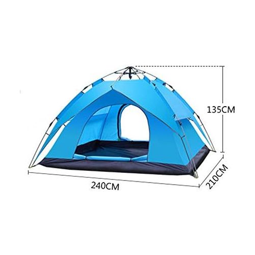  Tent Camping Zelt 3-4 Personen Instant Pop Up Automatische Urlaub Einfache Einrichtung Zelt fuer Outdoor Wandern Double Layer