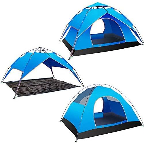  Tent Camping Zelt 3-4 Personen Instant Pop Up Automatische Urlaub Einfache Einrichtung Zelt fuer Outdoor Wandern Double Layer