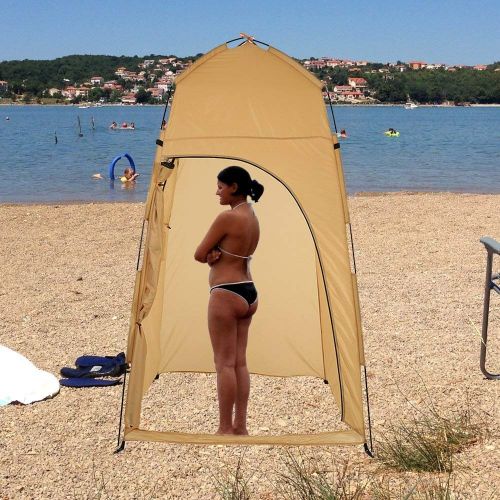  TentHome Wasserdichtes Duschzelt Kompaktes Umkleidezelt Toilettenzelt Tragbares Privacy Zelt fuer Outdoor Camping Strand