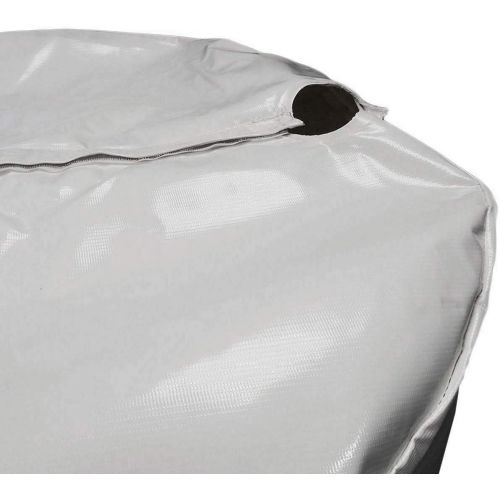  TentandTable Moose Supply 55 Gallon Drum Cover Fits Most Water Barrel Cylinder Drums 24 Inch Diameter x 3 Feet High x 78 Inch Circumference White 14 Ounce Vinyl