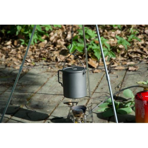  Tentock Titanium Cup Backpacking Camping Coffee Mug Hanging Pot Ultralight Portable Multi-Functional Outdoor Cooking Pot Mug