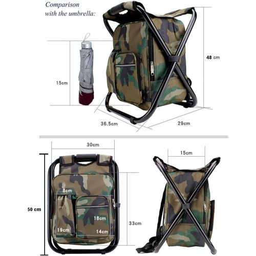  [아마존베스트]Tentock All in One Waterproof Mountaineering Hiking Travel Backpack & Folding Stool With Cooler Bag Keep Thermal