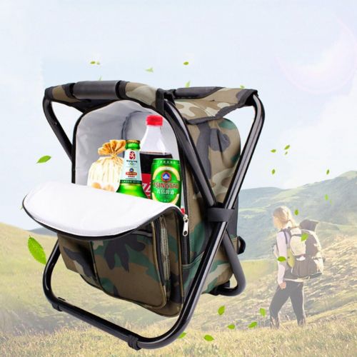  [아마존베스트]Tentock All in One Waterproof Mountaineering Hiking Travel Backpack & Folding Stool With Cooler Bag Keep Thermal