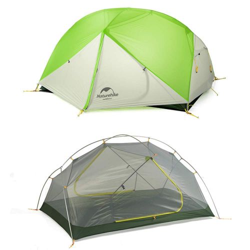  Tentock Mongar Lightweight Double Layer 3 Season Tent Alluminium Poles 1-2 Person Rainproof Tent with Groundsheet for Camping Hiking Mountaineering