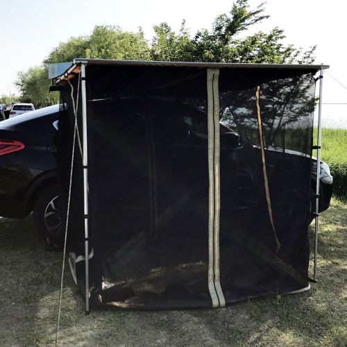  Tentproinc Screen Mesh Room Addition for Use with Vehicle Side Awnings 8x8 Black  3-Year Limited Warranty