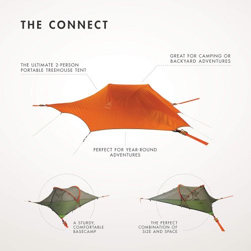  Tentsile Connect 2-Person Tree Tent: Removable rainfly, Durable, Portable and Completely Insect-Proof.