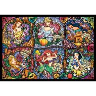 Tenyo Disney Brilliant Princess Stained Glass Gyutto Size Series Jigsaw Puzzle (500 Piece)