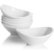 [아마존베스트]Teocera Porcelain Small Bowls, Dessert Bowls Set - 6 Ounce for Ice Cream, Small Side Dishes, Set of 6, White