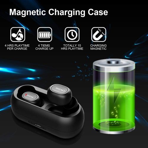  [아마존 핫딜]  [아마존핫딜]Wireless Earbuds, Tepoinn Bluetooth 5.0 True Wireless Bluetooth Headphones with Built-in Mic, in-Ear Stereo Wireless Earphones with Portable Charging Case for iPhone Android