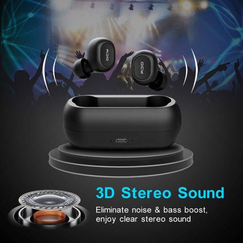  [아마존 핫딜]  [아마존핫딜]Tepoinn True Wireless Earbuds Bluetooth 5.0 in-Ear Stereo Sound Bluetooth Headphones Wireless Earphones for iPhone Android(Built-in Mic Binaural Call, with Charging Case 15 Hours P