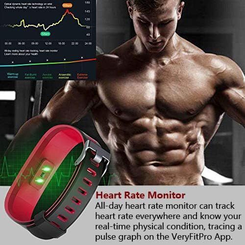  [아마존 핫딜]  [아마존핫딜]Tepoinn Fitness Tracker with Heart Rate Monitor, Activity Tracker Fitness Watch Smart Watch Waterproof IP68 Color Screen Step Counter Calorie Tracker Call SMS Push Pedometer Watch