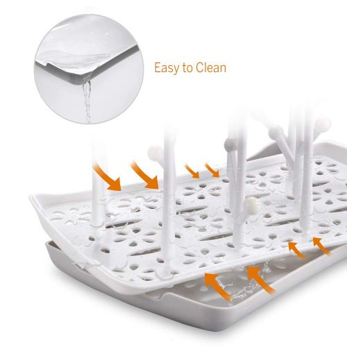  [아마존베스트]Baby Bottle Drying Rack with Tray, Termichy High Capacity Bottle Dryer Holder for Bottles, Teats, Cups,...