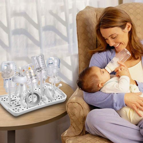  [아마존베스트]Baby Bottle Drying Rack with Tray, Termichy High Capacity Bottle Dryer Holder for Bottles, Teats, Cups,...