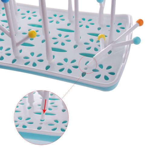  [아마존베스트]Baby Bottle Drying Rack with Drainer, Termichy Countertop Bottle Holder for Baby and Toddler