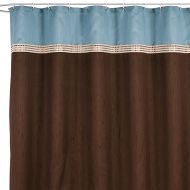 Terra Blue 72-Inch x 72-Inch Fabric Shower Curtain