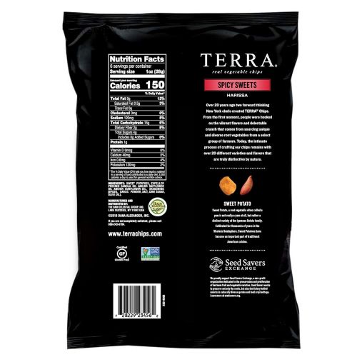  Terra TERRA Spiced Sweet Potato Chips, 6 oz. (Pack of 12)