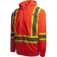 Terra 116506ORXL High-Visibility Detachable Hood Reflective Safety Hoodie, Orange, X-Large