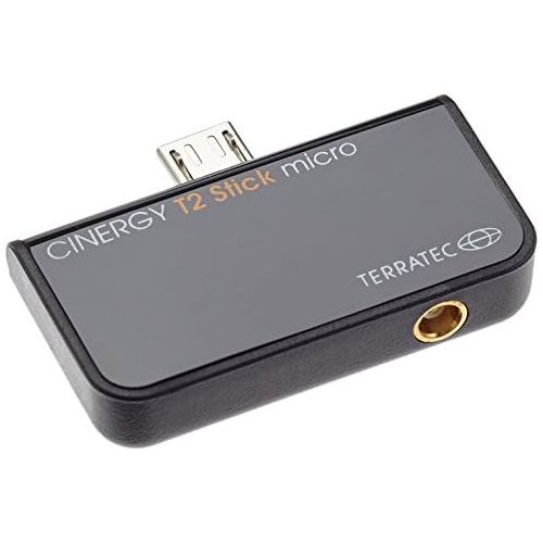  TerraTec CINERGY T2 Stick Micro USB DVBT 2 TV Mini Receiver Turns Tablet, Laptop or PC to HD TV Radio Receiver, Black, 195447