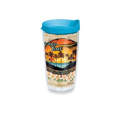  Tervis Margaritaville Island Time Wrap Tumbler with Blue Lid