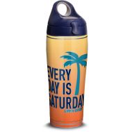 Tervis 1314688 Life is Good - Every Day Saturday Stainless Steel Insulated Tumbler with Lid, 24 oz Water Bottle, Silver