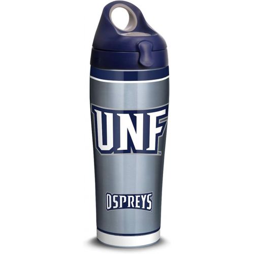  Tervis 1315433 UNF Tradition Stainless Steel Insulated Tumbler with Lid, 24 oz Water Bottle, Silver