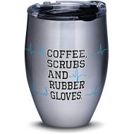 Tervis Coffee Scrubs Nurselife, 12 oz, Silver