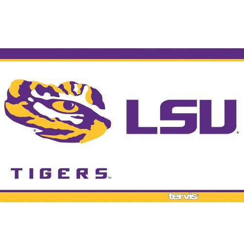  Tervis 1297310 NCAA Lsu Tigers Tradition Stainless Steel Tumbler with Lid, 30 oz, Silver