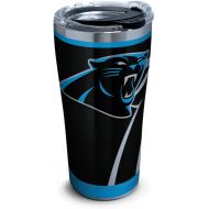 Tervis 1299989 NFL Carolina Panthers Rush Insulated Travel Tumbler with Lid 20oz - Stainless Steel, Silver
