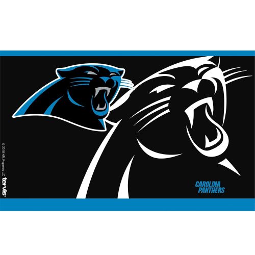  Tervis 1299989 NFL Carolina Panthers Rush Insulated Travel Tumbler with Lid 20oz - Stainless Steel, Silver