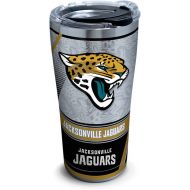Tervis 1266722 NFL Jacksonville Jaguars Edge Stainless Steel Tumbler with Clear and Black Hammer Lid 20oz, Silver
