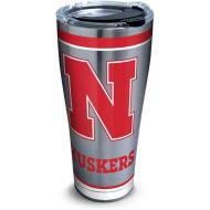 Tervis 1297459 NCAA Nebraska Cornhuskers Tradition Stainless Steel Tumbler With Lid, 30 oz, Silver