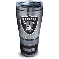 Tervis 1266673 NFL Oakland Raiders Edge Stainless Steel Tumbler with Clear and Black Hammer Lid 30oz, Silver