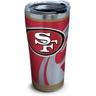 Tervis 1299956 Nfl San Francisco 49Ers Rush Stainless Steel Tumbler With Lid, 20 oz, Silver