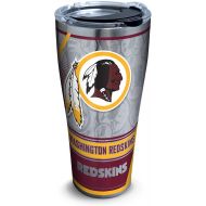 Tervis 1266692 NFL Washington Redskins Edge Stainless Steel Tumbler with Clear and Black Hammer Lid 30oz, Silver
