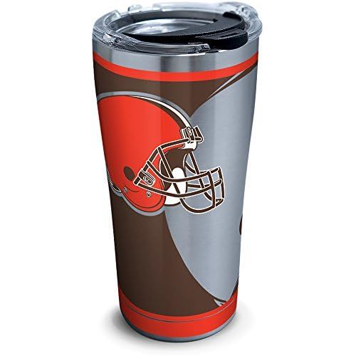  Tervis NFL Cleveland Browns Rush Stainless Steel Tumbler, 20 oz, Silver