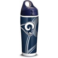 Tervis 1305192 NFL Los Angeles Rams Rush Stainless Steel Insulated Tumbler with Navy with Gray Lid, 24oz Water Bottle, Silver