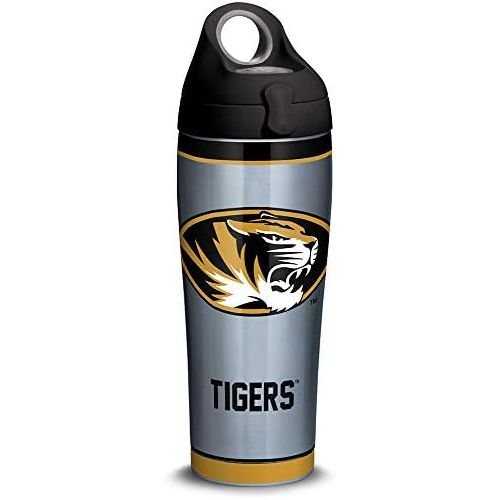  Tervis 1316170 Missouri Tigers Tradition Stainless Steel Insulated Tumbler with Lid, 24oz Water Bottle, Silver