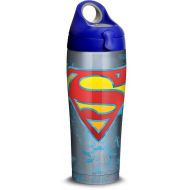 Tervis 1312117 DC Comics - Superman Lineage Stainless Steel Insulated Tumbler with Lid 24 oz Water Bottle, Silver